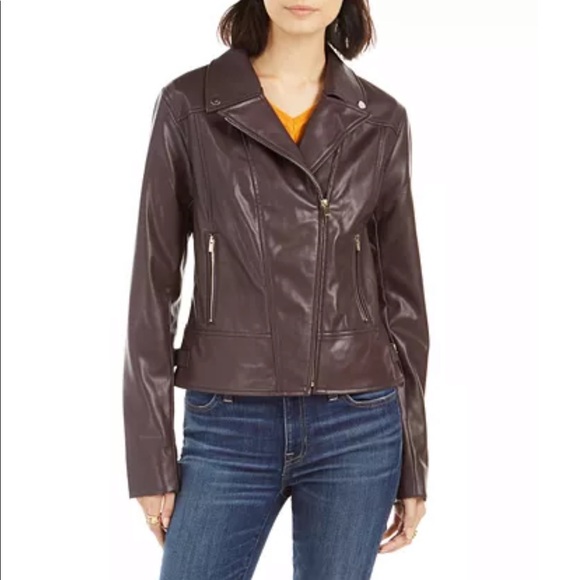 Tommy Hilfiger Faux Leather Moto Jacket - Picture 3 of 4